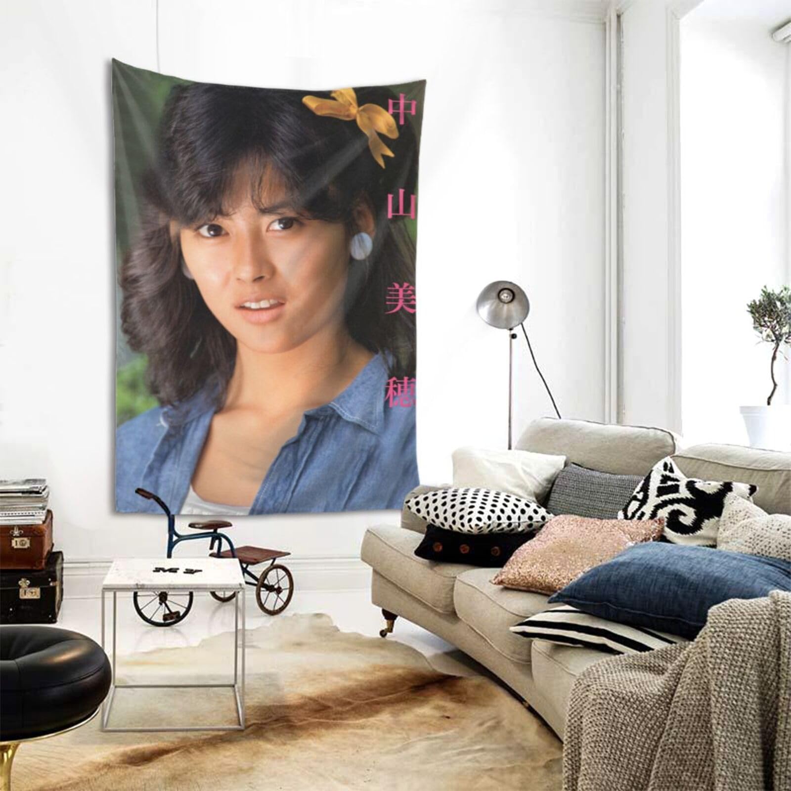 Amazon.co.jp: 中山美穂 タペストリー インテリア 装飾アート 壁掛け